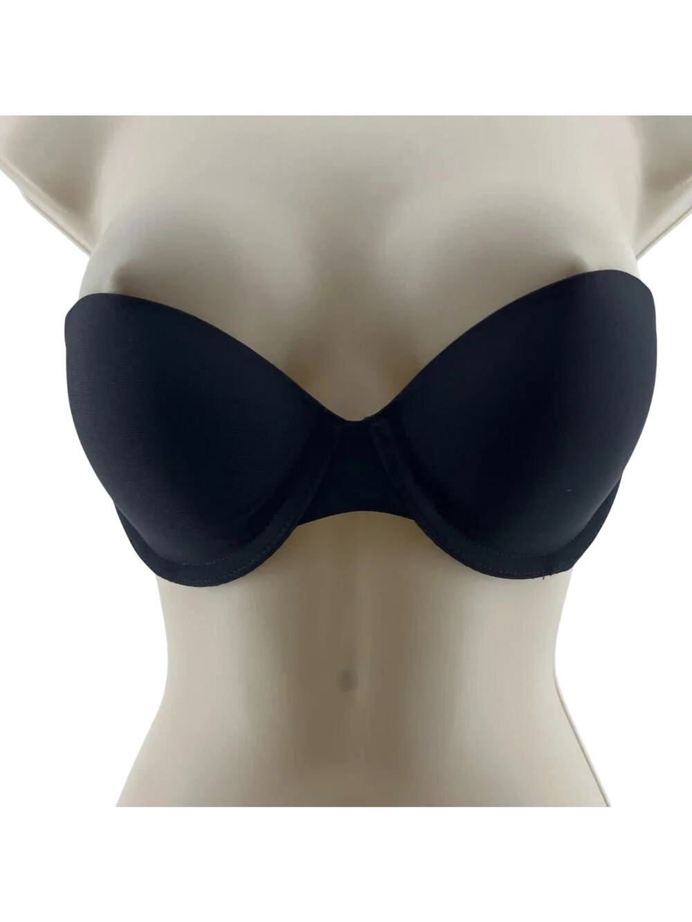 Victoria's Secret Strapless Black Smooth Push Up Bra 32B
